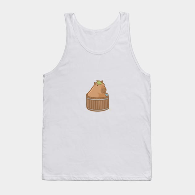 Coco the Capybara Bath Tank Top by KatiaMart